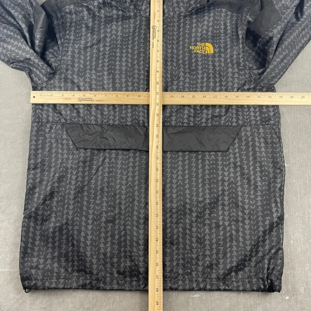 The North Face Mens M Gray Windbreaker Anorak WindWall Geometric Print